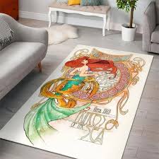 ariel princess disney area rug carpet