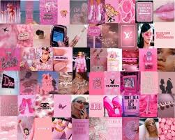 Trendy Pink Aesthetic Wall Collage Kit