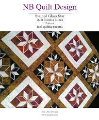 Stained Glass Star Quilt Pdf Digital