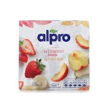 alpro strawberry banana and peach pear