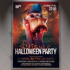 Disney Halloween Flyer Psd Template