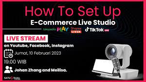 how to set up e commerce live studio