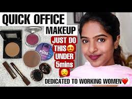 quick office makeup for busy working