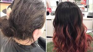 ulta hairstylist gives client with
