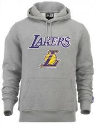 Los angeles lakers gray youth rough road fleece pullover hoodie. New Era Nba Los Angeles Lakers Team Logo Hoodie Grau Ebay
