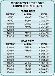 motorcycle tires size conversion chart