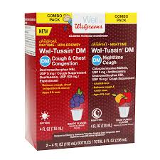 walgreens wal tussin pediatric dm daytime nighttime4 0 oz x 2 pack