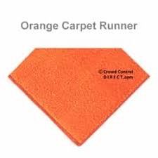 orange carpet runner by crowd control
