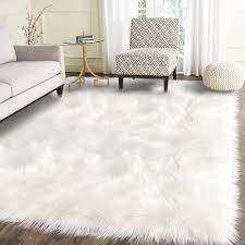 latepis sheepskin rug 4x6 faux fur