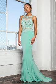 Tiffany Blue 2 Piece Prom Dress Gl2342
