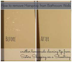 how to get hairspray residue off