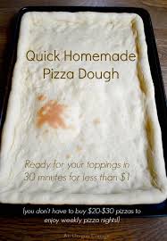 make quick homemade pizza dough for