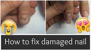 how to fix damaged nail acrylic