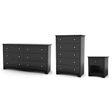 Maybe you would like to learn more about one of these? South Shore Breakwater Dresser With Chest And Nightstand Set In Pure Black Walmart Com Walmart Com