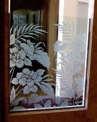 Tropical Beauty Glass Shower Panels Glass Shower Glass
