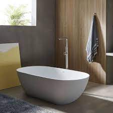 A tub for bathing, especially one installed in a bathroom. Bathco Pretoria Freestanding Bathtub Tattahome