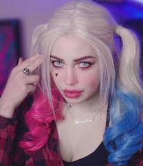And if it will, would the colour turn out nicely ? Amazon Com Uniwigs Comic Harley Quinn Synthetic Wig Mixed Color Blue And Pink Ombre Color Long Wavy Wig Beauty