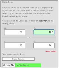 aspect ratio calculator bellevue fine
