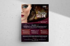 beauty salon free psd flyer template