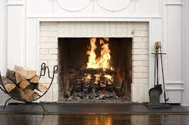 fix mortar gaps in a fireplace firebox