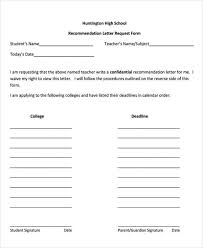 High School Recommendation Letter Sample 9 Examples In