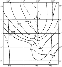 Manually Analysed Mean Sea Level Pressure Chart 1 Hpa
