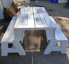 converting picnic table and bench off 55