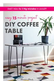 how to make a diy hairpin leg table