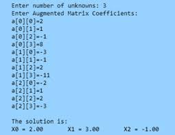 Gaussian Elimination In Python