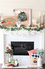 Farmhouse Carrot Patch Easter Mantel