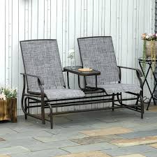 Outsunny Metal Double Swing Chair