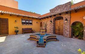 4 bed mexican hacienda with sea and