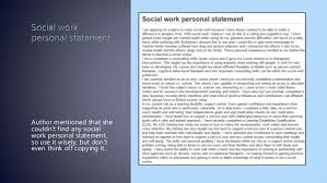 Personal statement letter help work SlideShare