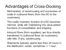 cross docking distribution center dc
