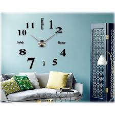 Modern Wall Clock Living Room Diy 3d