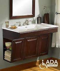 ada compliant wall mount vanity by