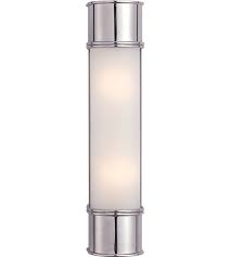 Visual Comfort Chart House Oxford Tall Linear Wall Light In Chrome With Frosted Glass Chd1552ch Fg Open Box