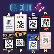 On the counter, tables, entrance even in advertisement materials. Qr Code Sticker Qr Menu For Restaurants Salons Instagram Etsy