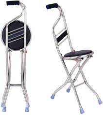 folding cane chair elderly portable