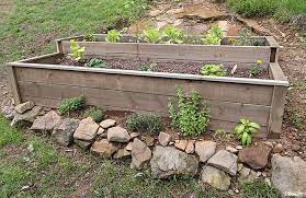 Organic Raised Bed On A Sloped Yard