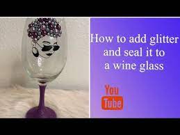 Diy Glitter Wine Glass With Glitter