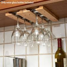 Hanging Wooden Wine Glass Rack Home And