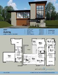 1 5 Story Modern House Plan Aubrey