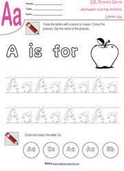 Alphabet Handwriting Tracing Worksheets Trace Letters A Z