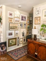 Colorful Gallery Wall Hallway Makeover