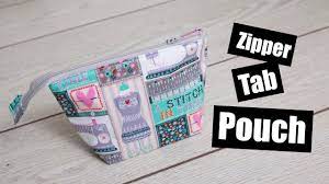 tab zipper pouch sewing tutorial you