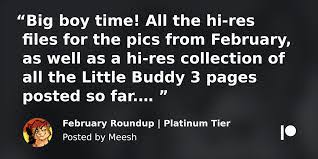 February Roundup | Platinum Tier | Meesh en Patreon