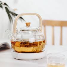 Stovetop Microwave Safe Glass Teapot