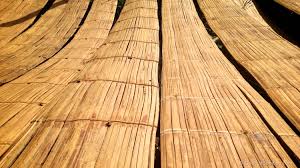 flattened bamboo mats whole