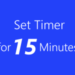 Set Timer For 15 Minutes Presentation